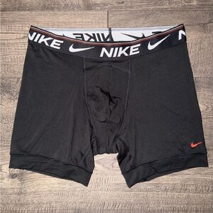 Nike Men's Black Boxer Briefs with Red Accents